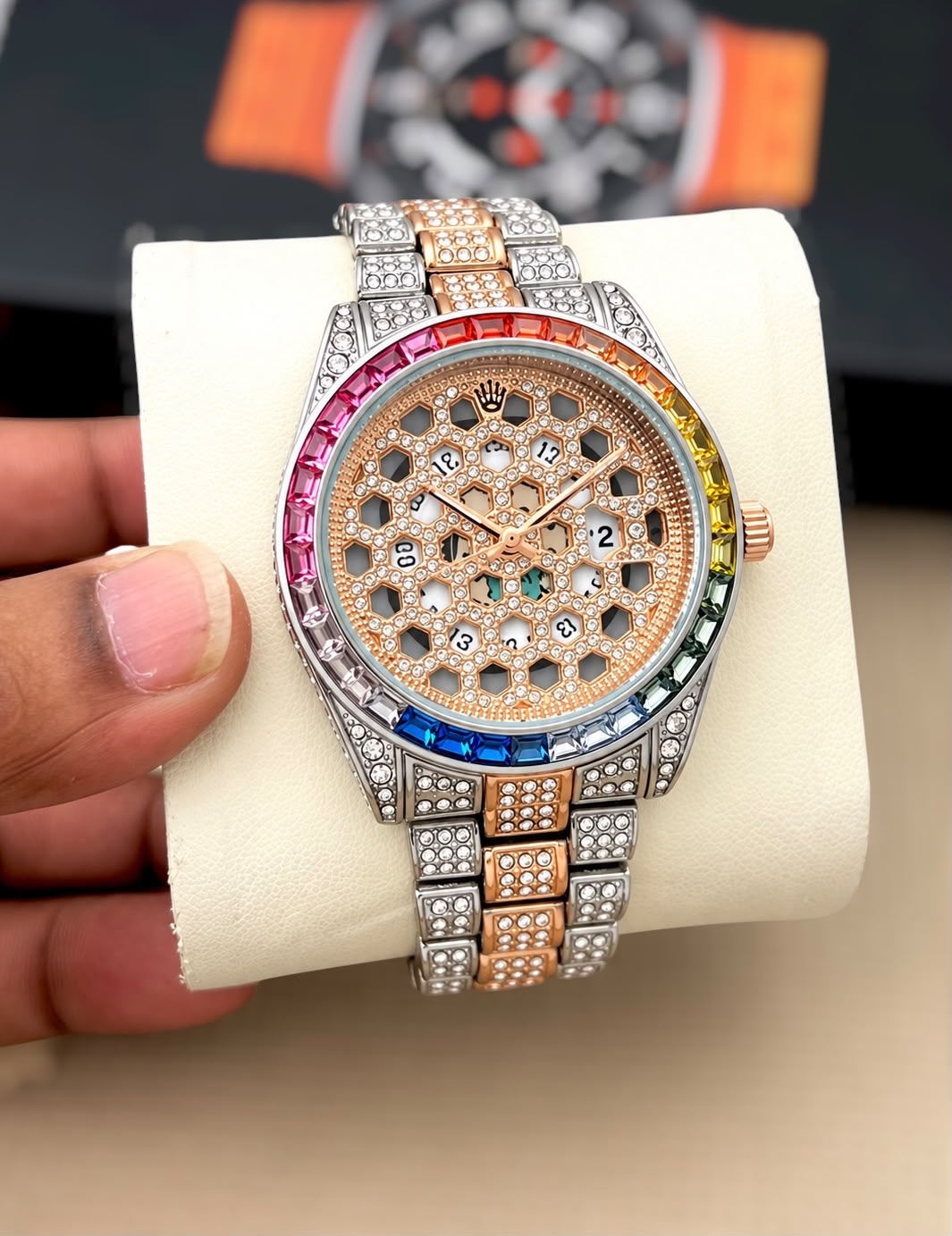 Rolex Stone Studd Watch for Mens