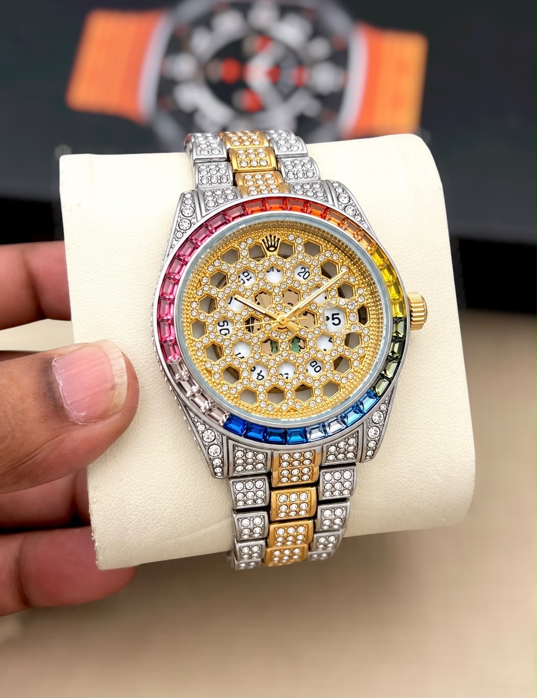 Rolex Stone Studd Watch for Mens