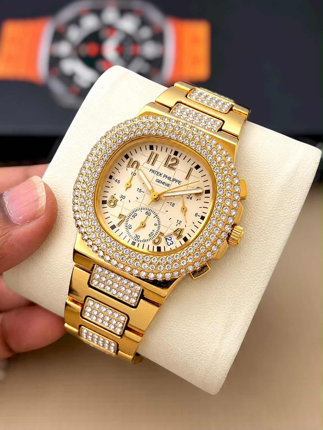 Patek Philippe Chronograph Jewellery Watch for Mens